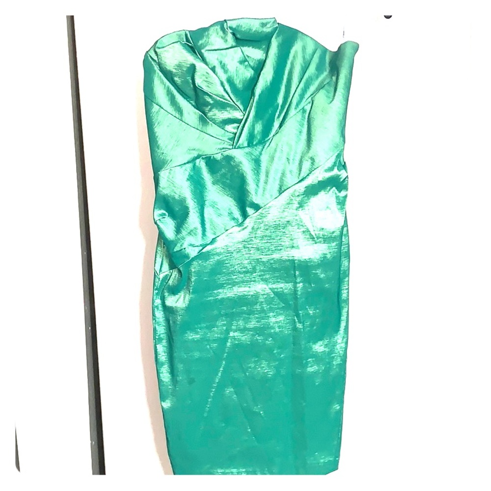 Strapless knee length dress